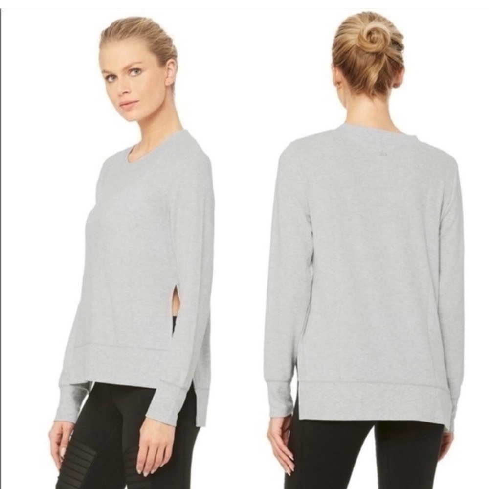 Alo Yoga Glimpse, Heather Grey Top